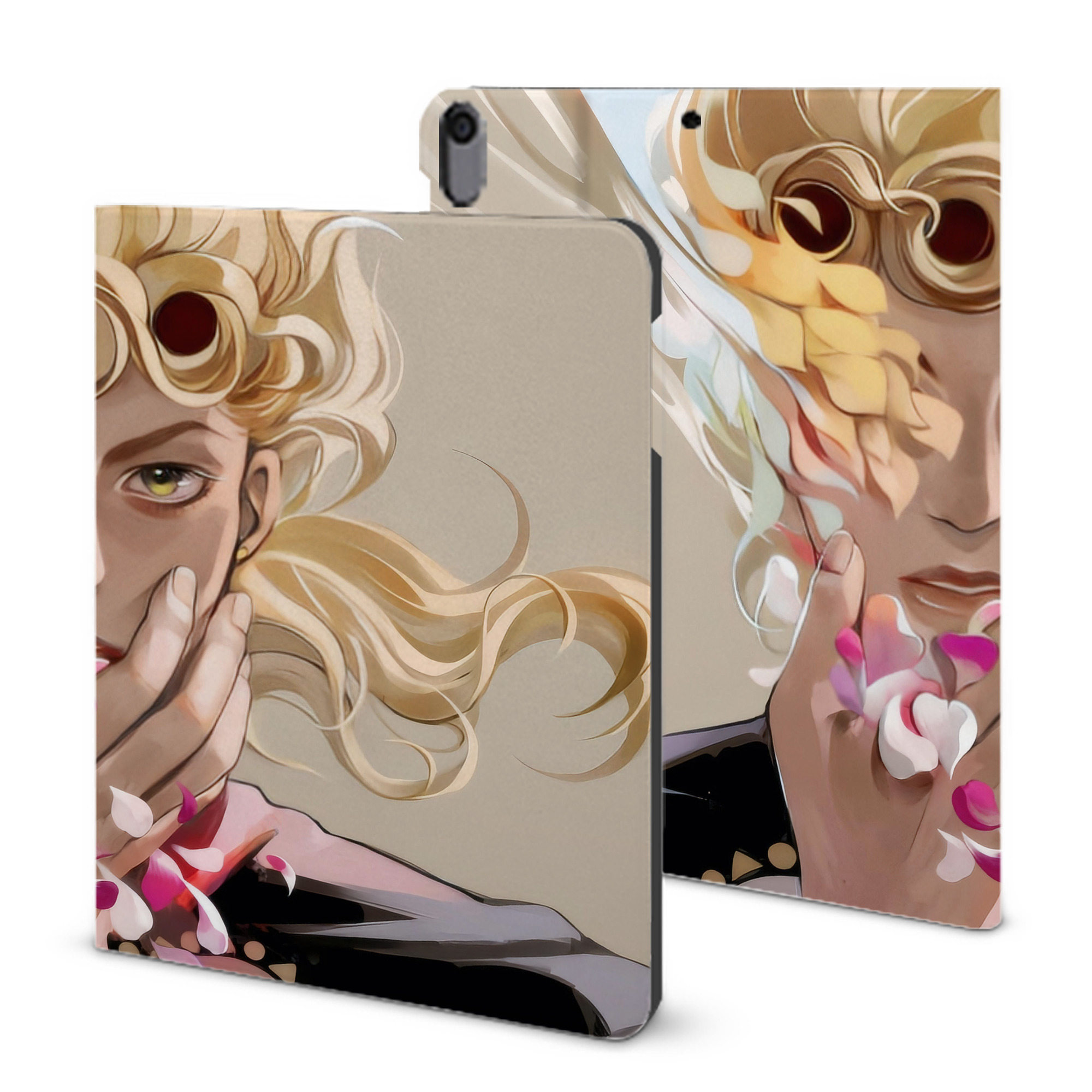 （画像用） ジョジョの奇妙な冒険 JoJo's Bizarre Adventure IPad ケース ブック型 PUレザー TPU 耐衝撃 軽量 薄型 ペン収納なし 全面保護 IPad 各モデル対応